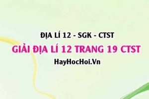 Giải Địa lí 12 trang 19 Chân trời sáng tạo SGK
